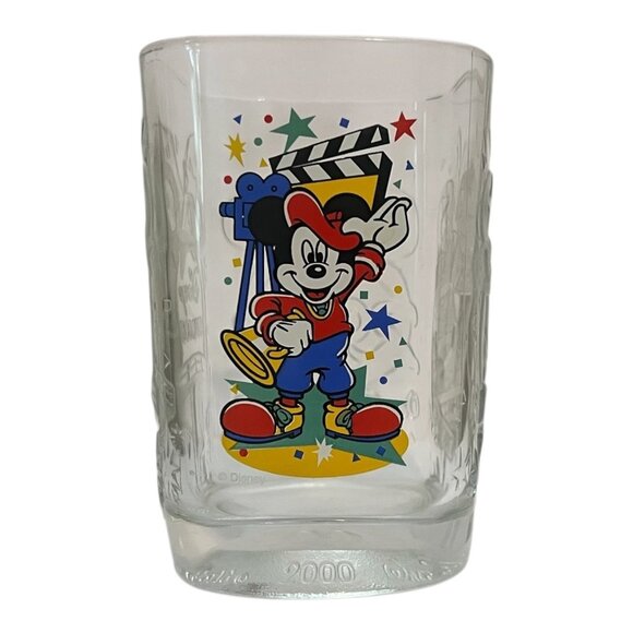 Walt Disney 2000 Millennium Mickey Mouse McDonalds Collectors Glass - Picture 1 of 7